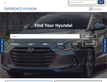 Tablet Screenshot of experiencehyundai.com